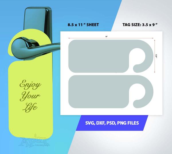 Door Hanger Printable &amp; Cuttable Design | Apex Designs &amp; Fonts